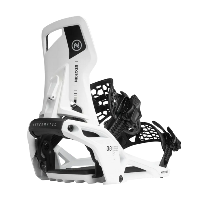 Nidecker OG Supermatic Unisex Snowboard Binding 2026 | White