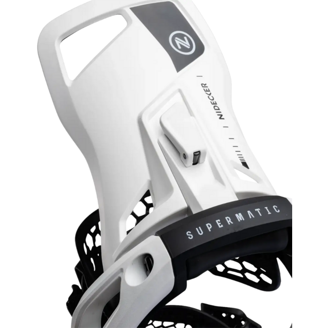 Nidecker OG Supermatic Unisex Snowboard Binding 2026 | White