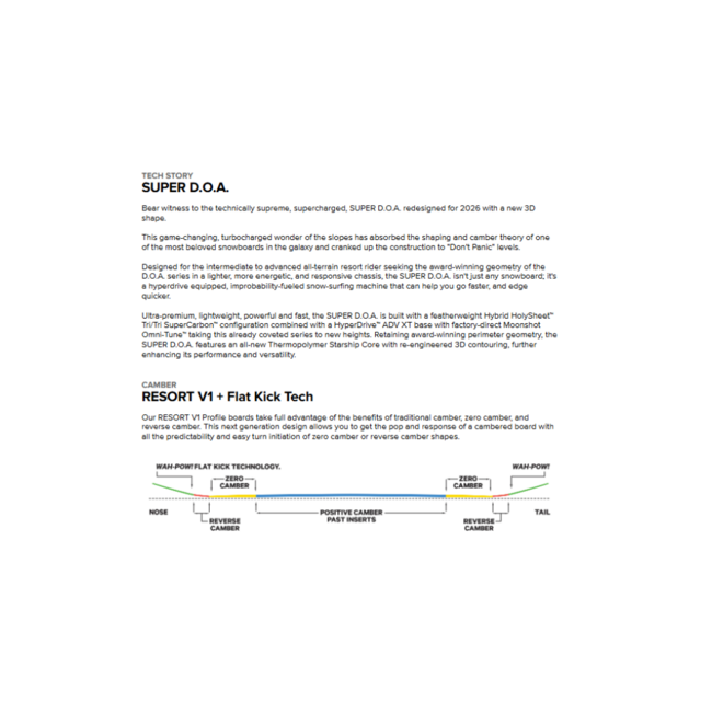 Capita Men's Super D.O.A Snowboard 2026