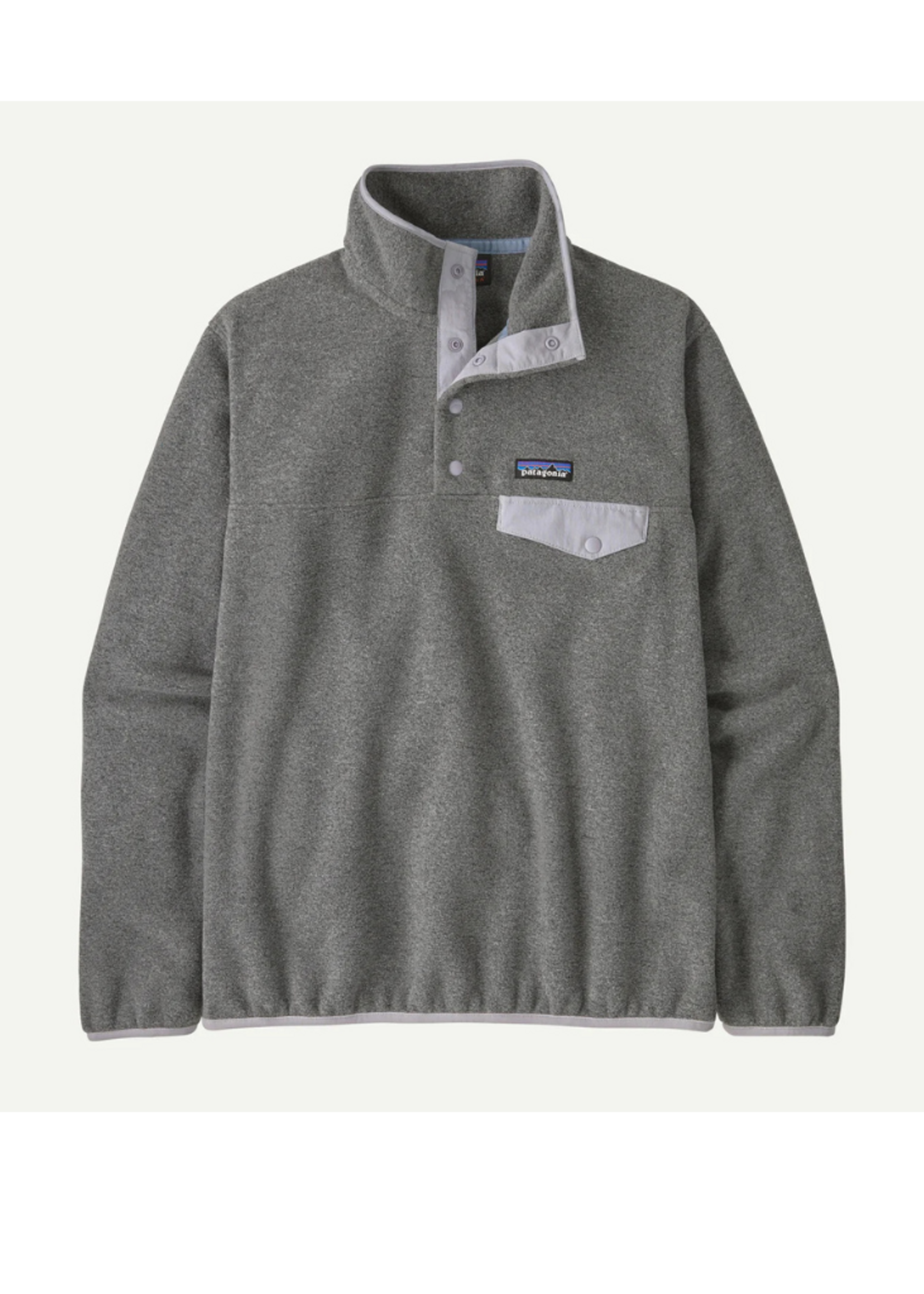 Patagonia W's  Lightweight Synchilla Snap-T Pullover | Nickel w/ Permafrost Purple