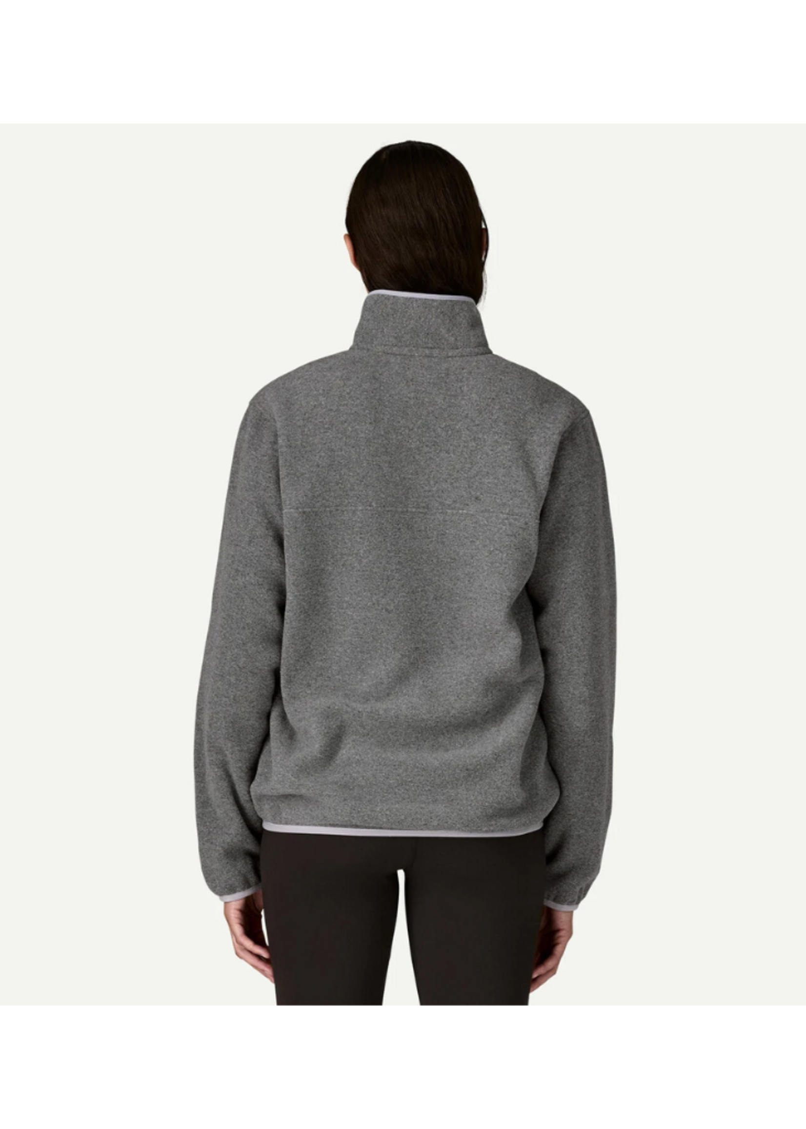 Patagonia W's  Lightweight Synchilla Snap-T Pullover | Nickel w/ Permafrost Purple