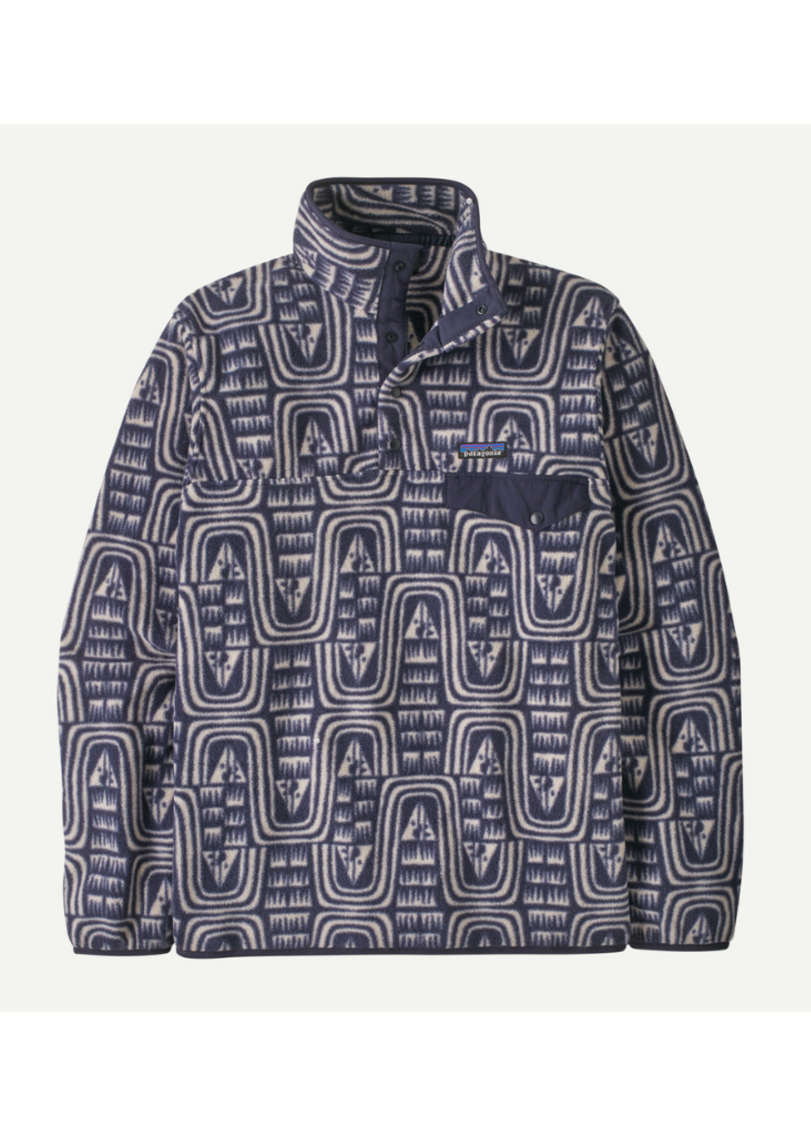 Patagonia M's Lightweight Synchilla Snap-T Pullover | Flow: Sunken Blue
