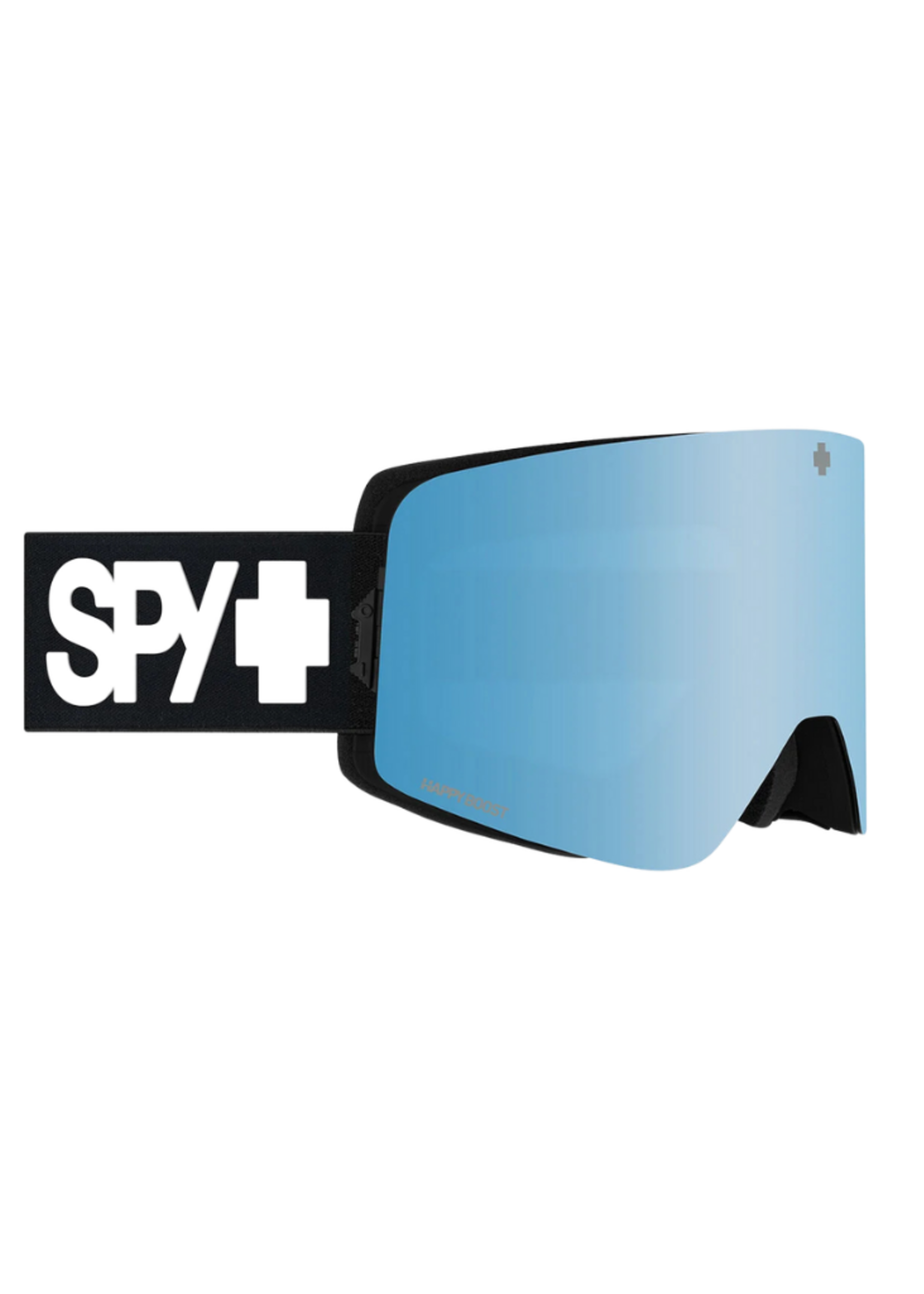 SPY+ MARAUDER Everblack Goggles | Happy Boost Ice Blue Mirror & Happy Boost LL Coral
