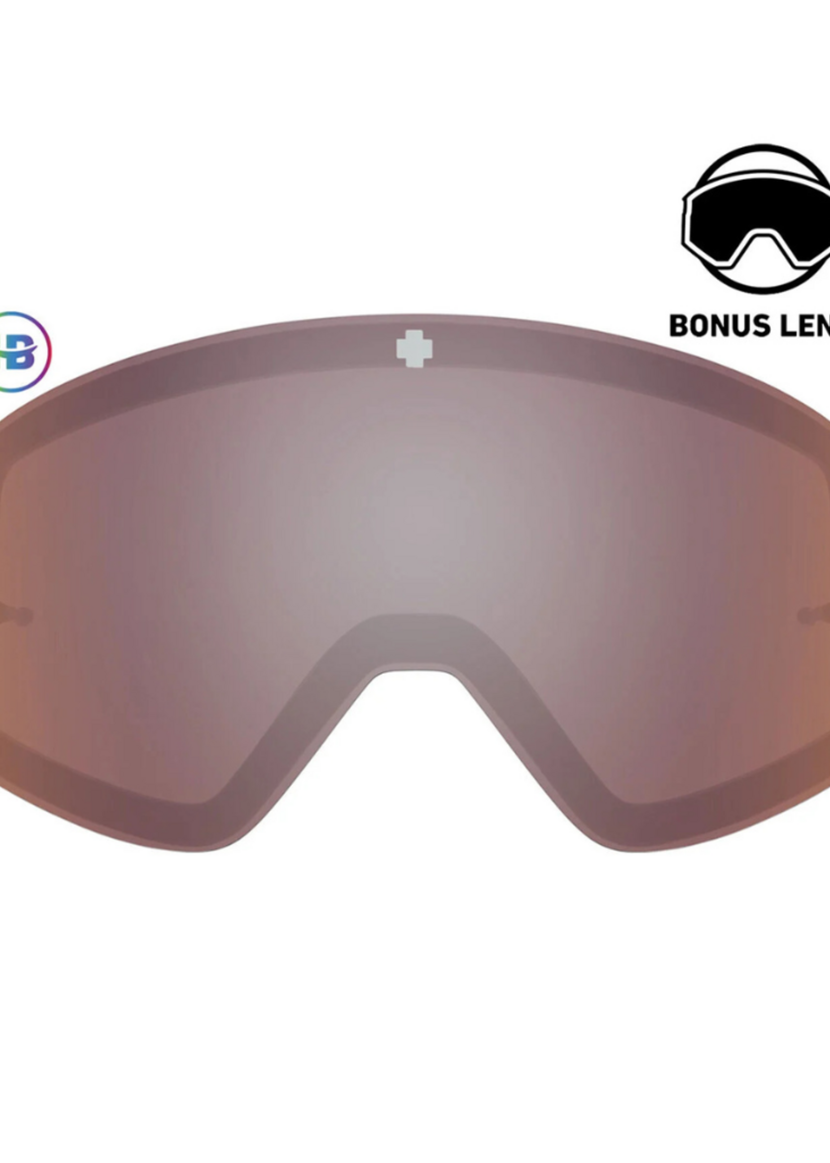 SPY+ MARAUDER Everblack Goggles | Happy Boost Ice Blue Mirror & Happy Boost LL Coral