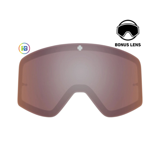 SPY+ MARAUDER Everblack Goggles | Happy Boost Ice Blue Mirror & Happy Boost LL Coral