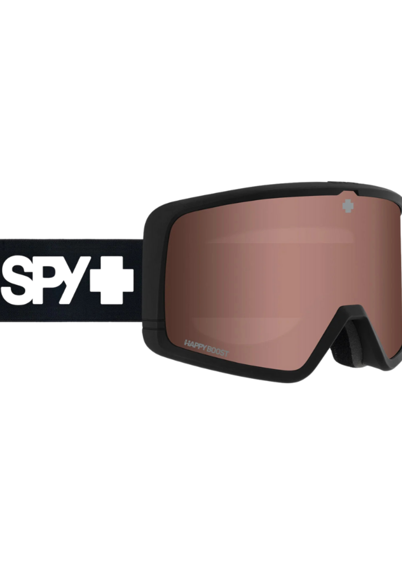 SPY+ MEGALITH Everblack Goggle | Happy Boost LL Coral & Happy LL Yellow