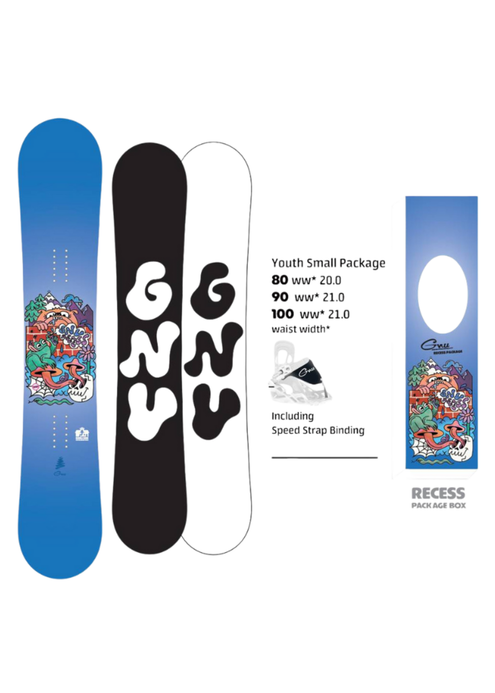 GNU Toddler Recess Package Mini Snowboard kit