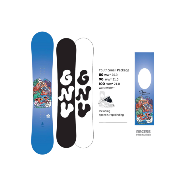 GNU Toddler Recess Package Mini Snowboard kit