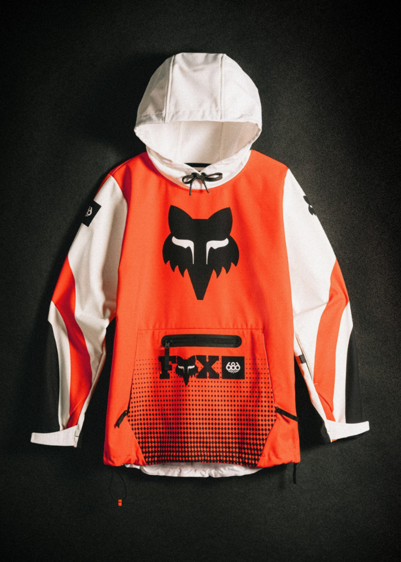 686 x Fox Racing Women's Waterproof Hoodie | Fox Flare Colorblock