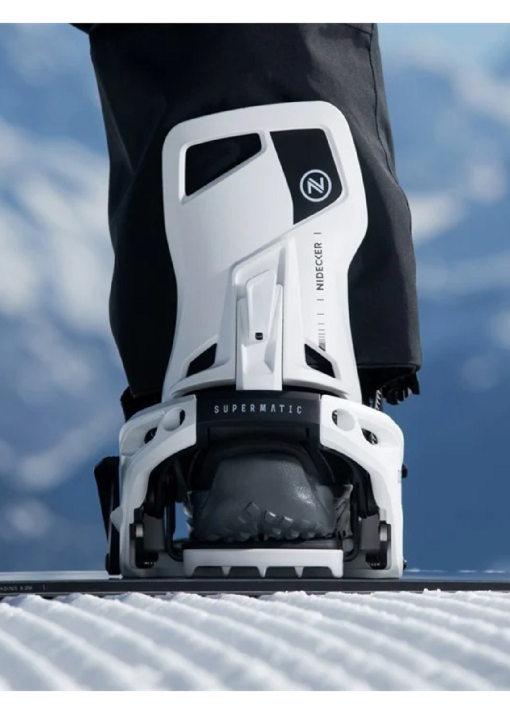 Nidecker OG Supermatic Unisex Snowboard Binding 2026 | White