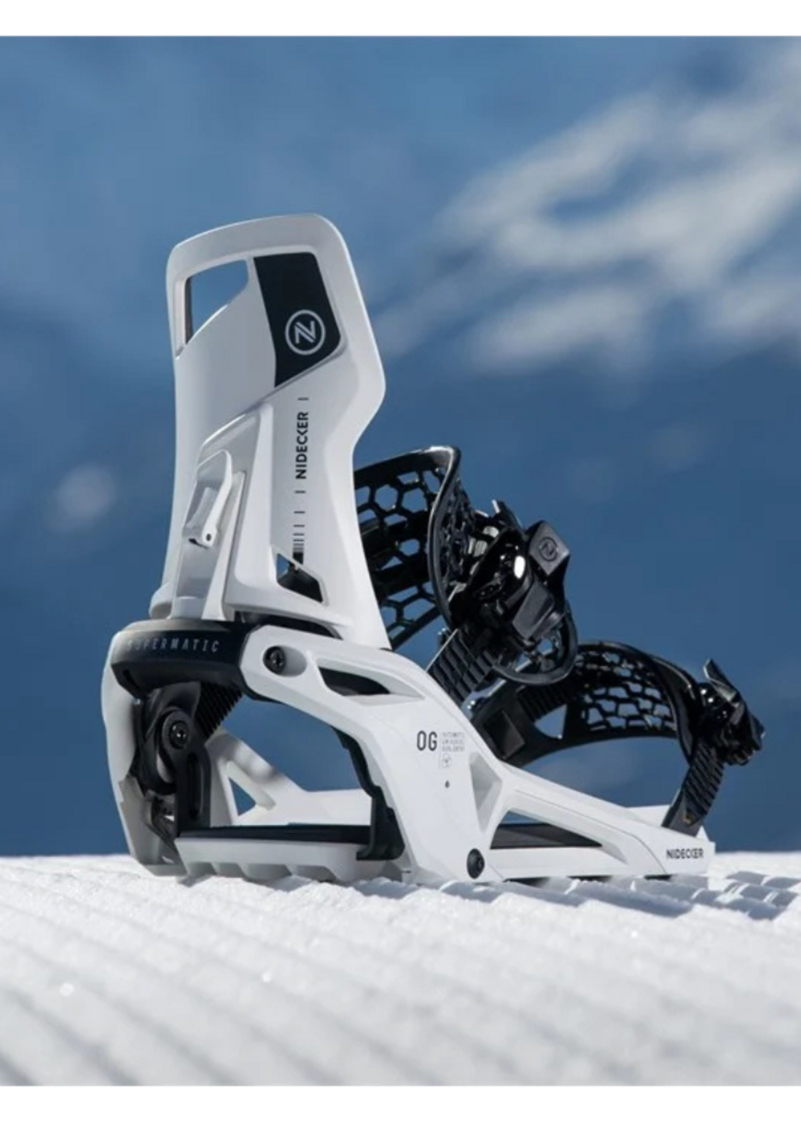Nidecker OG Supermatic Unisex Snowboard Binding 2026 | White