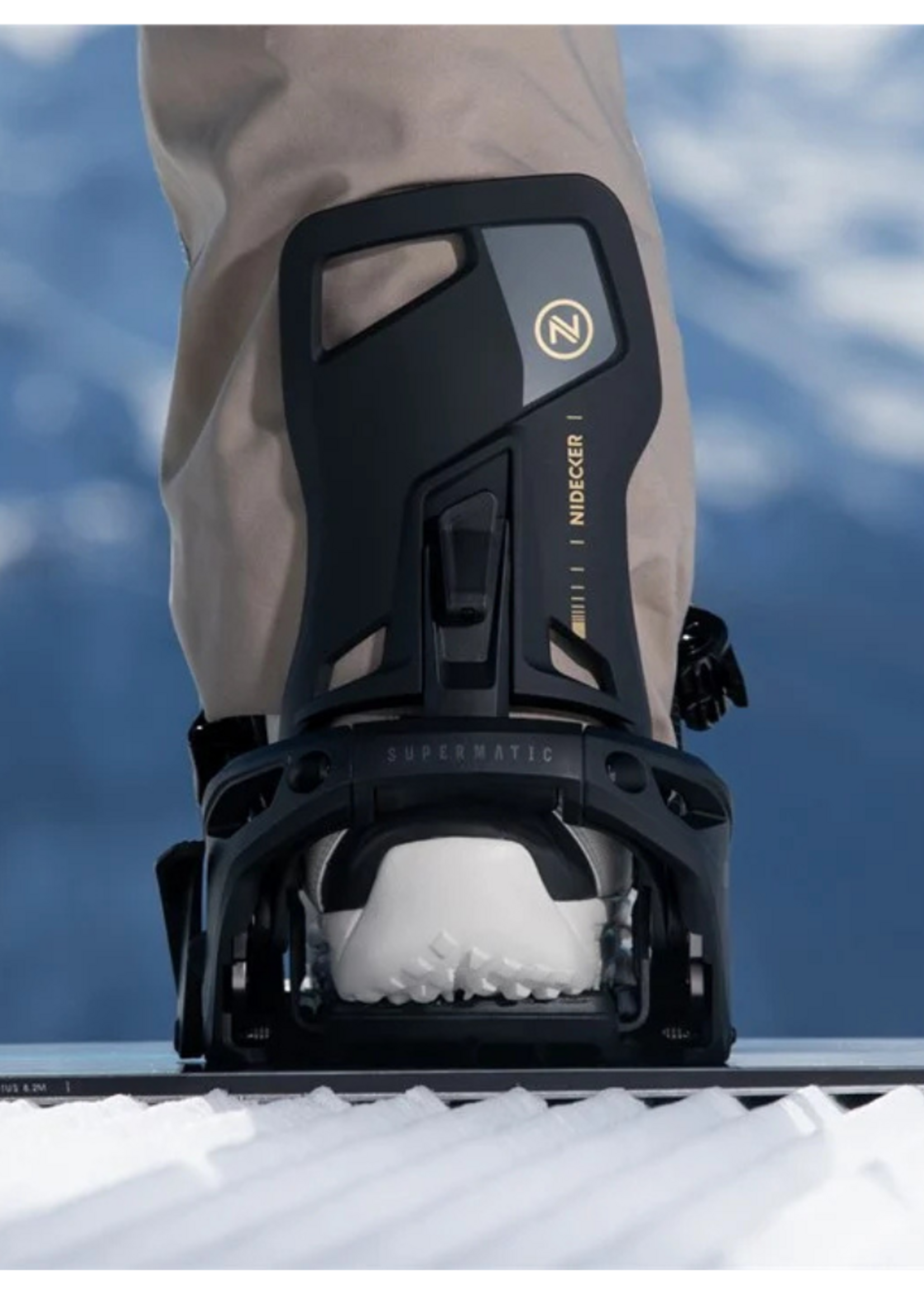 Nidecker OG Supermatic Unisex Snowboard Binding 2026 | Black
