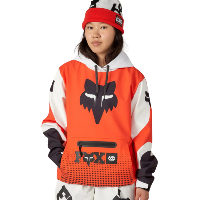 686 x Fox Racing Women's Waterproof Hoodie | Fox Flare Colorblock