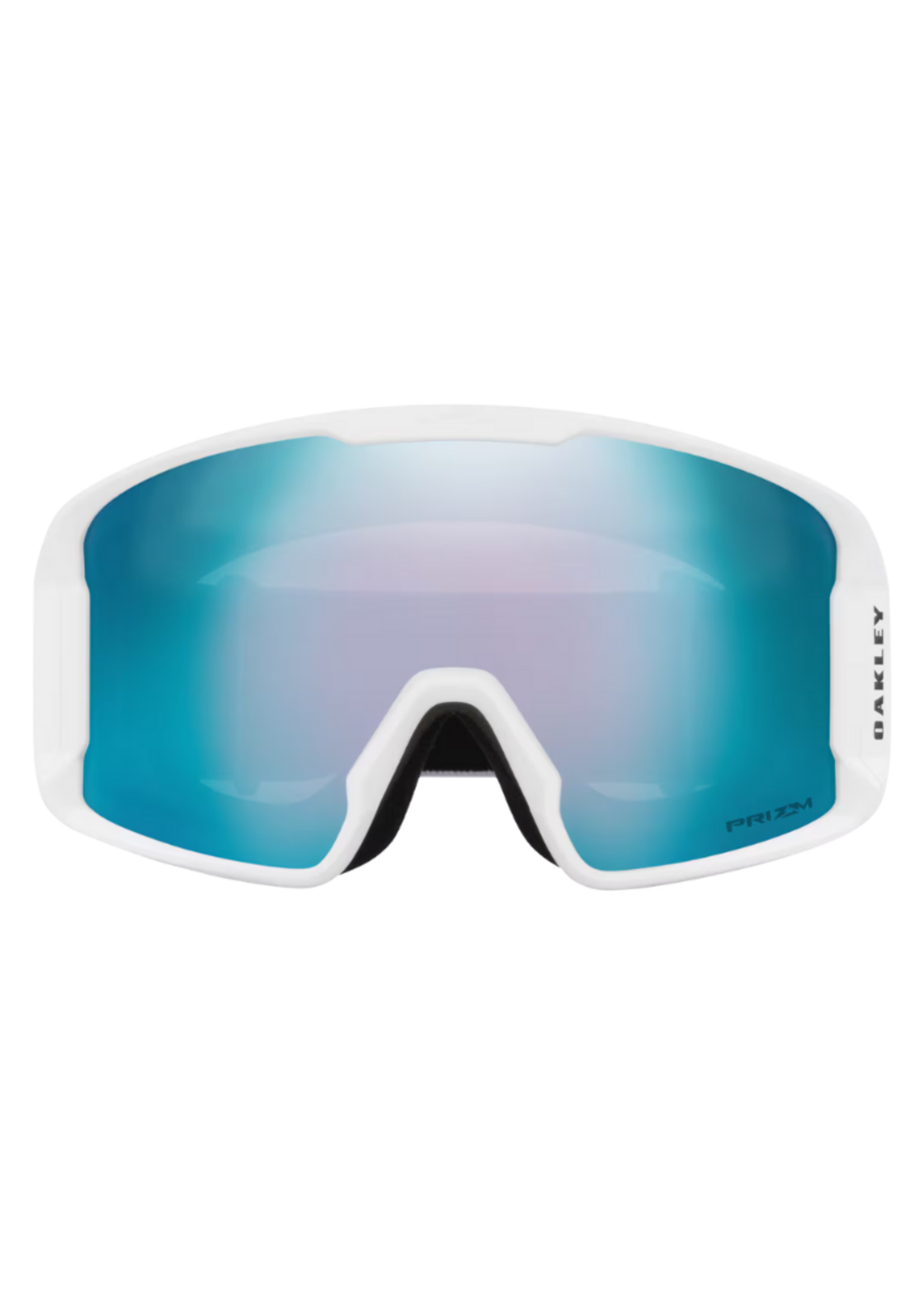 Oakley Line Miner Snow Goggle | Prizm Sapphire Iridium Lens w/ Matte White Strap