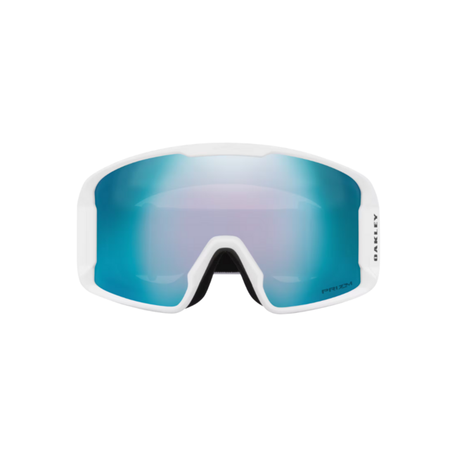 Oakley Line Miner Snow Goggle | Prizm Sapphire Iridium Lens w/ Matte White Strap