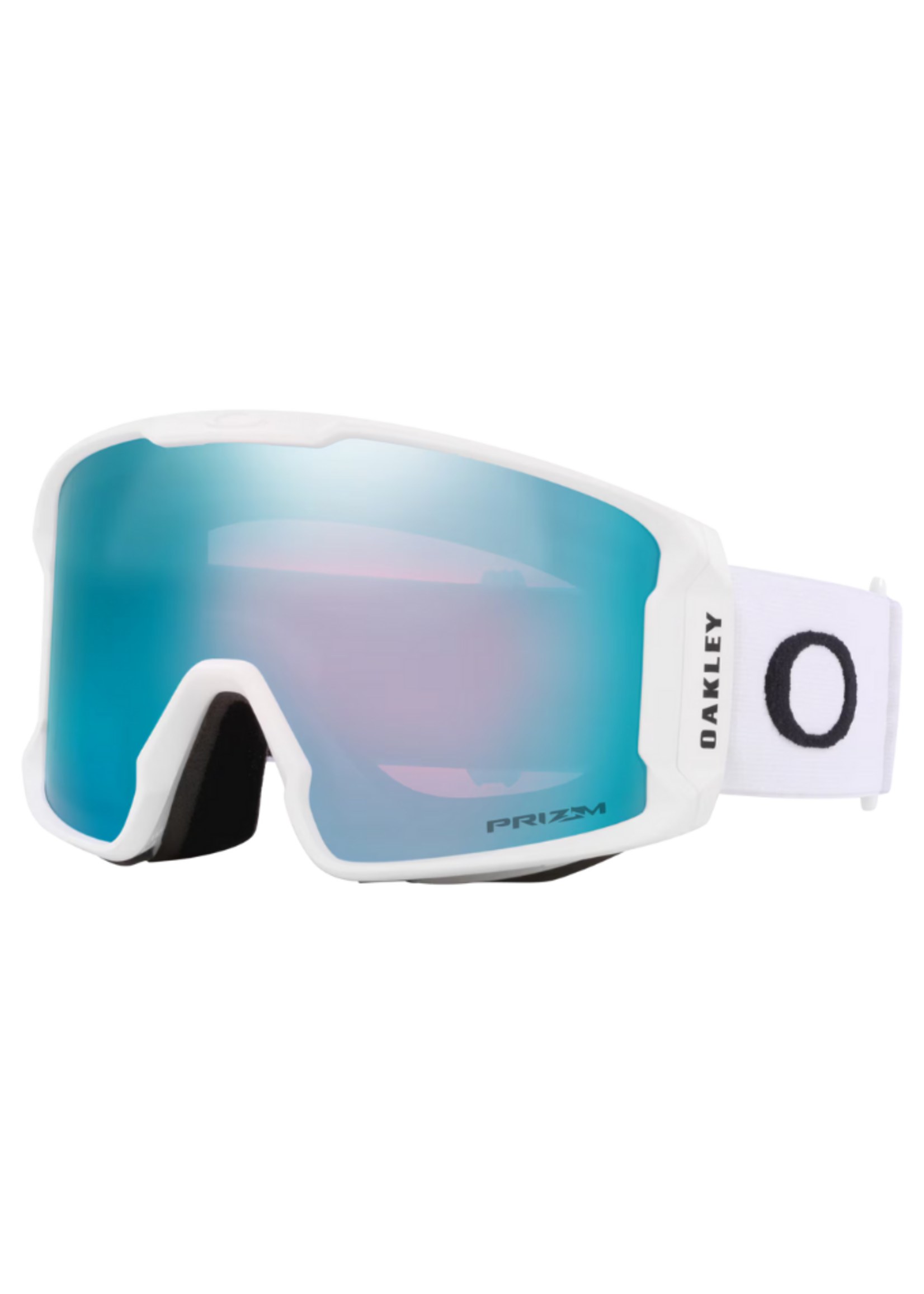 Oakley Line Miner Snow Goggle | Prizm Sapphire Iridium Lens w/ Matte White Strap