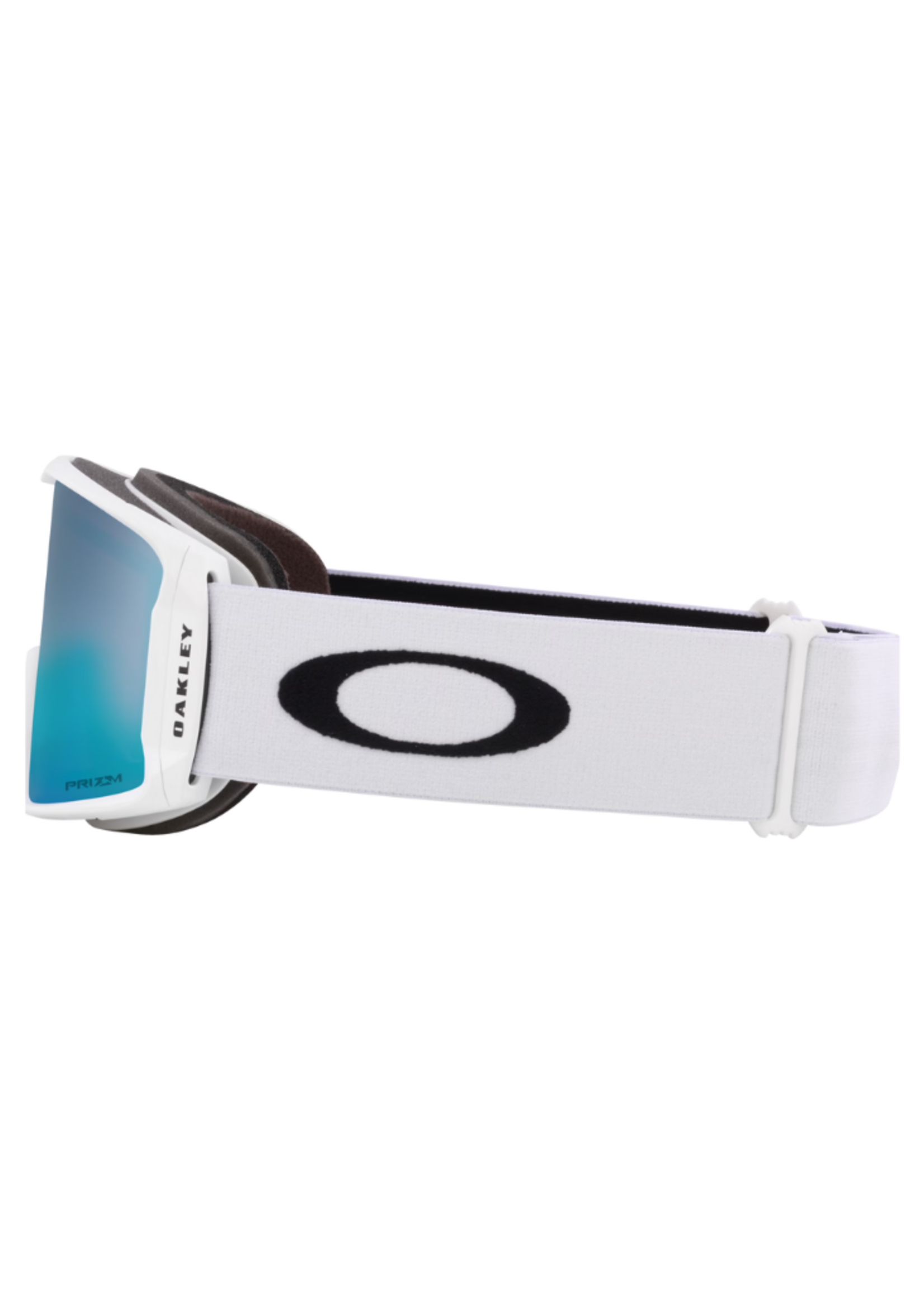 Oakley Line Miner Snow Goggle | Prizm Sapphire Iridium Lens w/ Matte White Strap