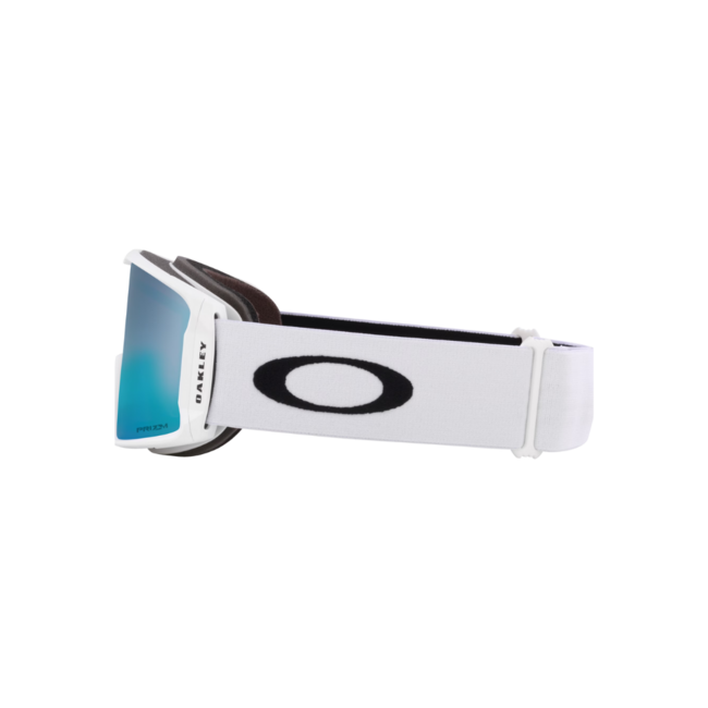 Oakley Line Miner Snow Goggle | Prizm Sapphire Iridium Lens w/ Matte White Strap