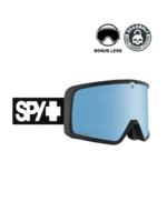 SPY+ MEGALITH Everblack Goggles | Happy Boost Ice Blue Mirror