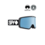 SPY+ MEGALITH Everblack Goggles | Happy Boost Ice Blue Mirror