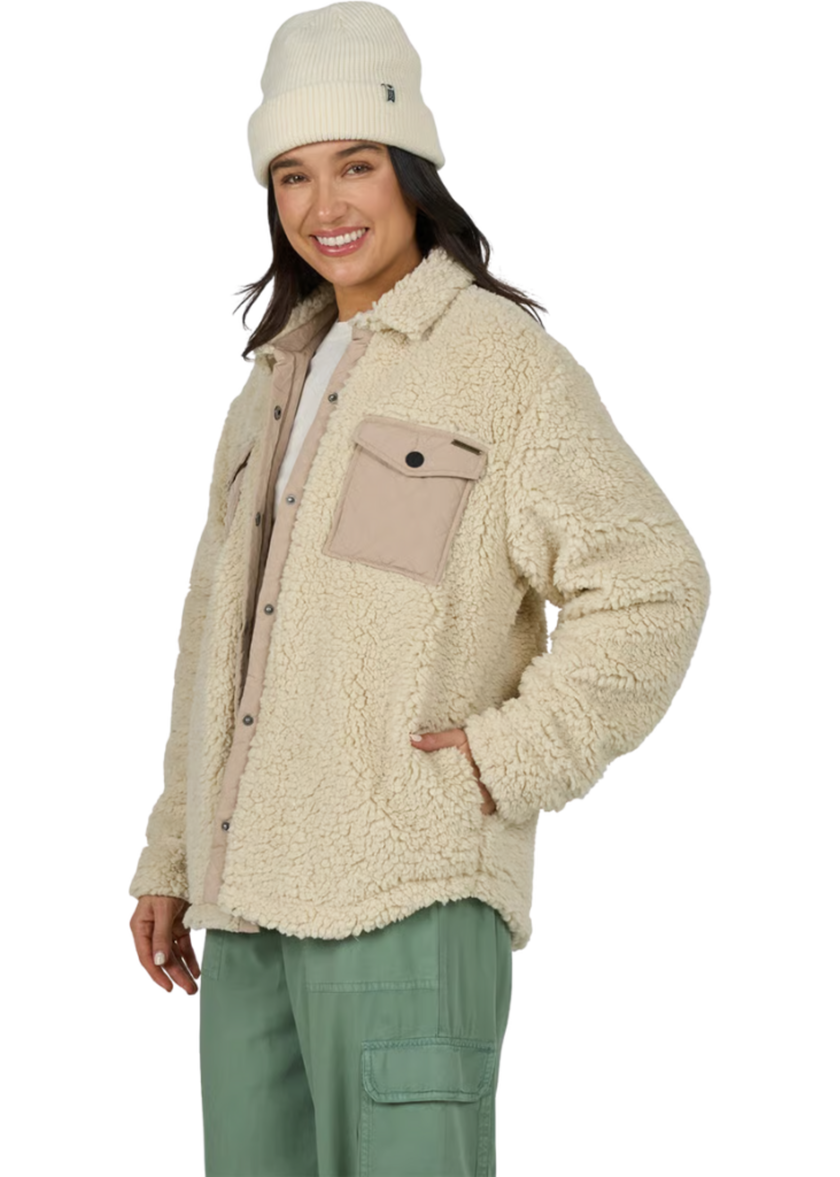 Salty Crew Women's Calm Seas Shacket | Natural