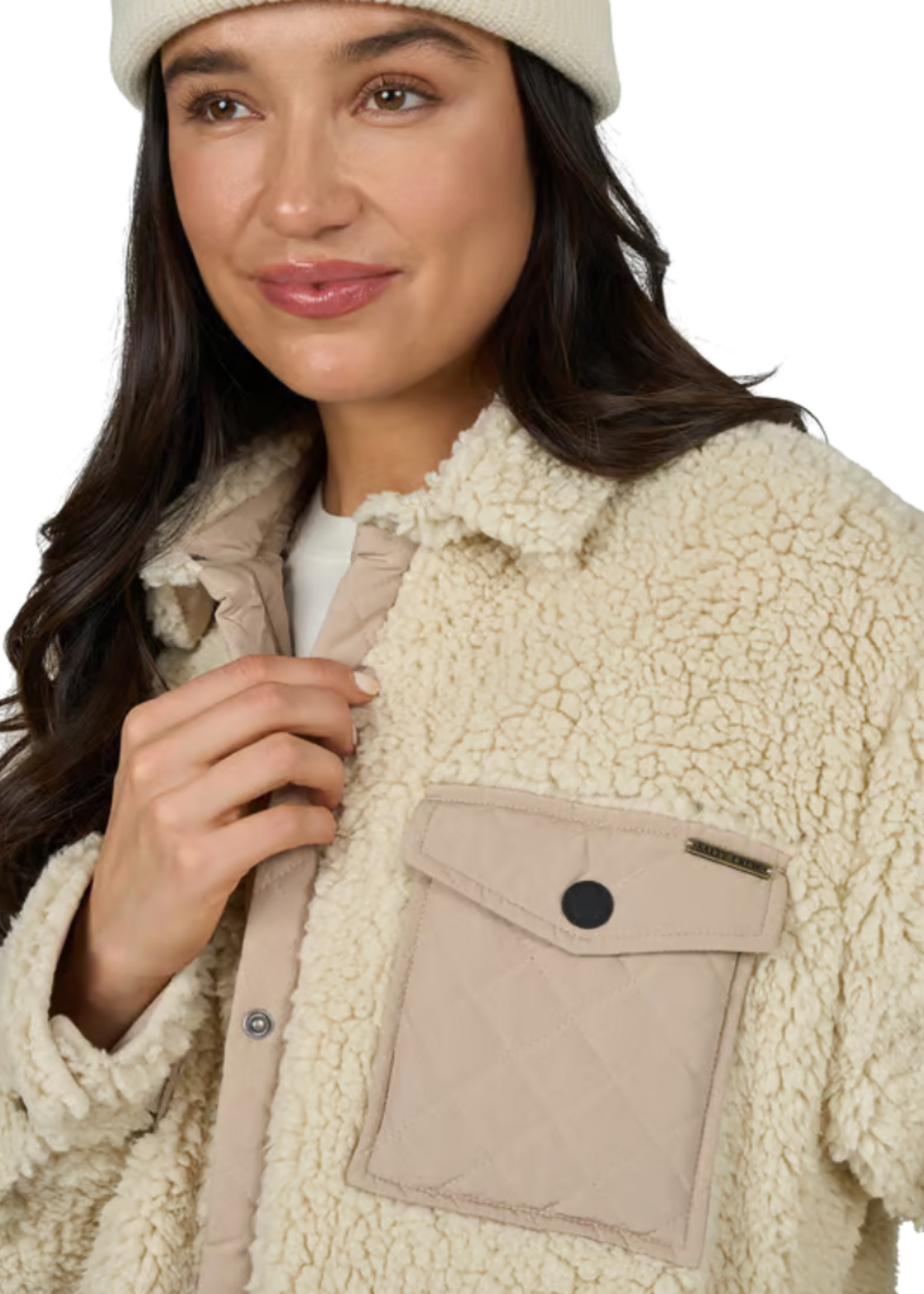 Salty Crew Women's Calm Seas Shacket | Natural