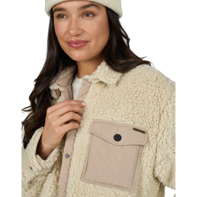 Salty Crew Women's Calm Seas Shacket | Natural
