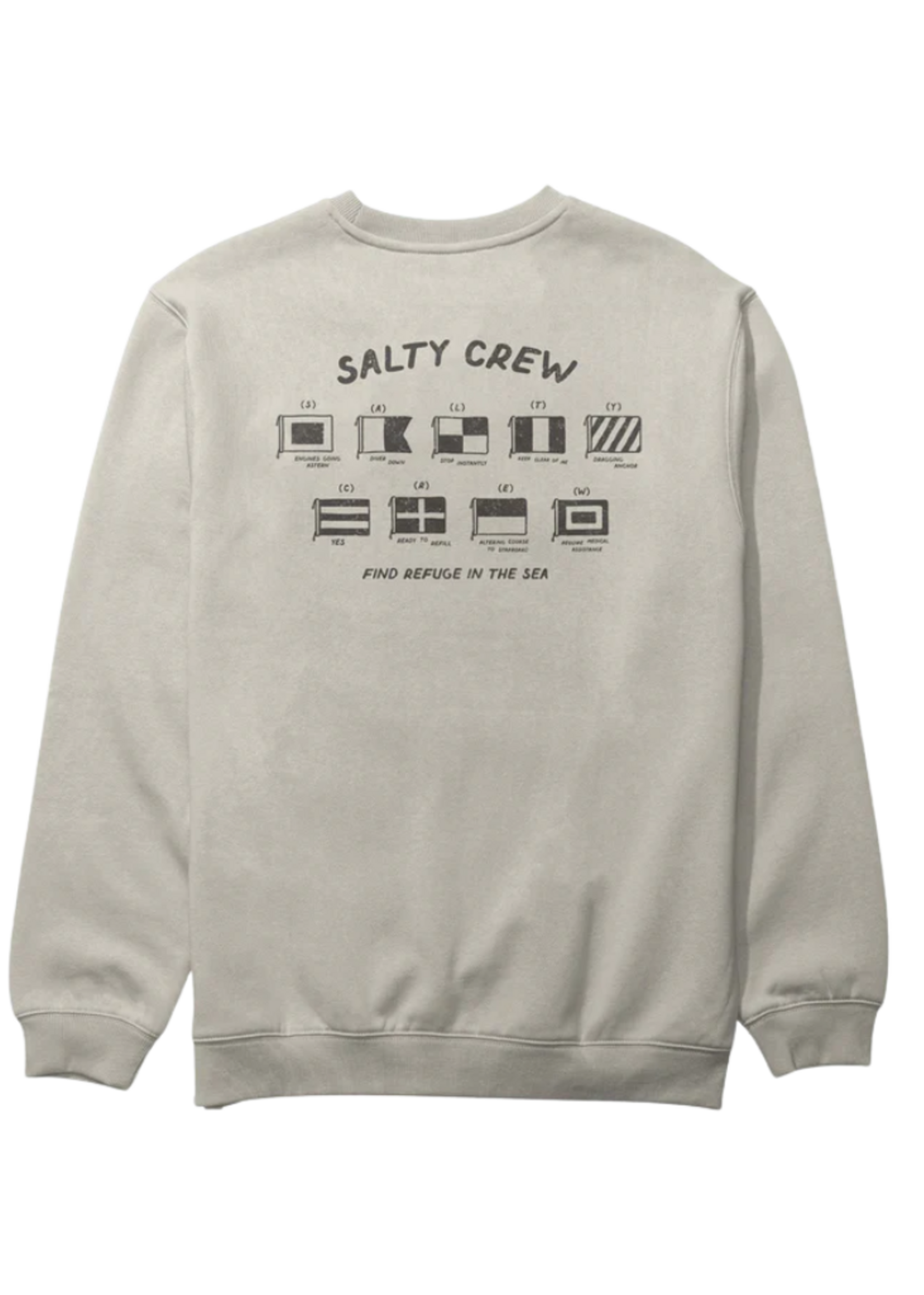 Salty Crew Men's Call Sign Crew Fleece | Bone
