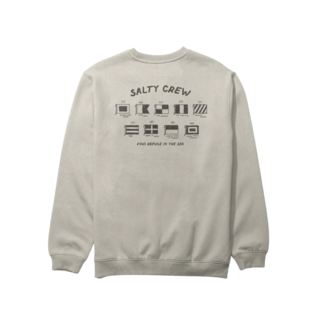 Salty Crew Call Sign Crew Fleece | Bone