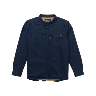 Salty Crew Fathom Long Sleeve Tech Shacket | Midnight Navy
