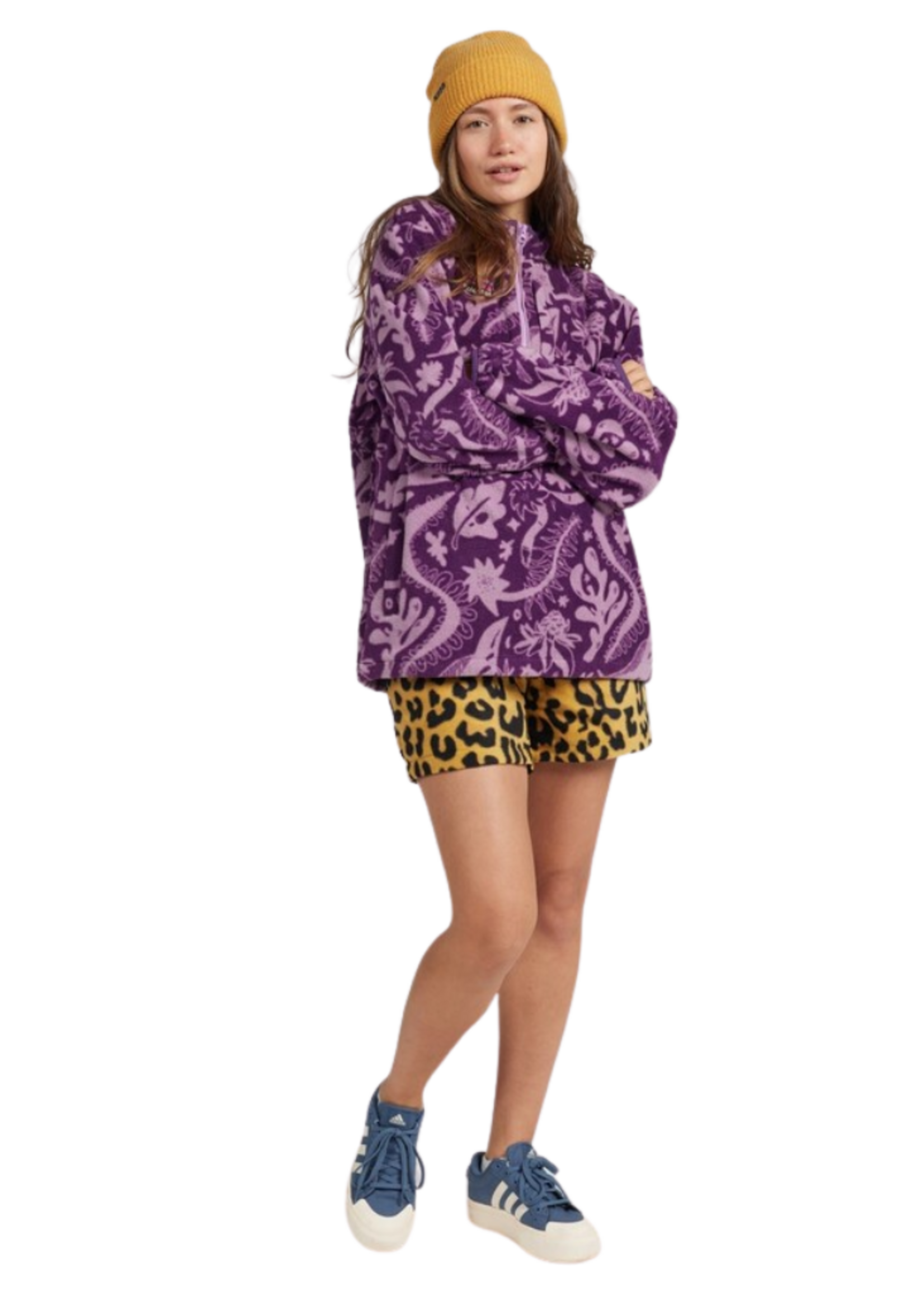 Airblaster Women's Fleece Half Zip | Blackberry Earth Life