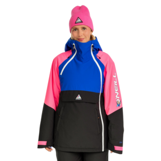 O'Neill FWC Play Asymmetric Snow Jacket | Active Blue Colour Block
