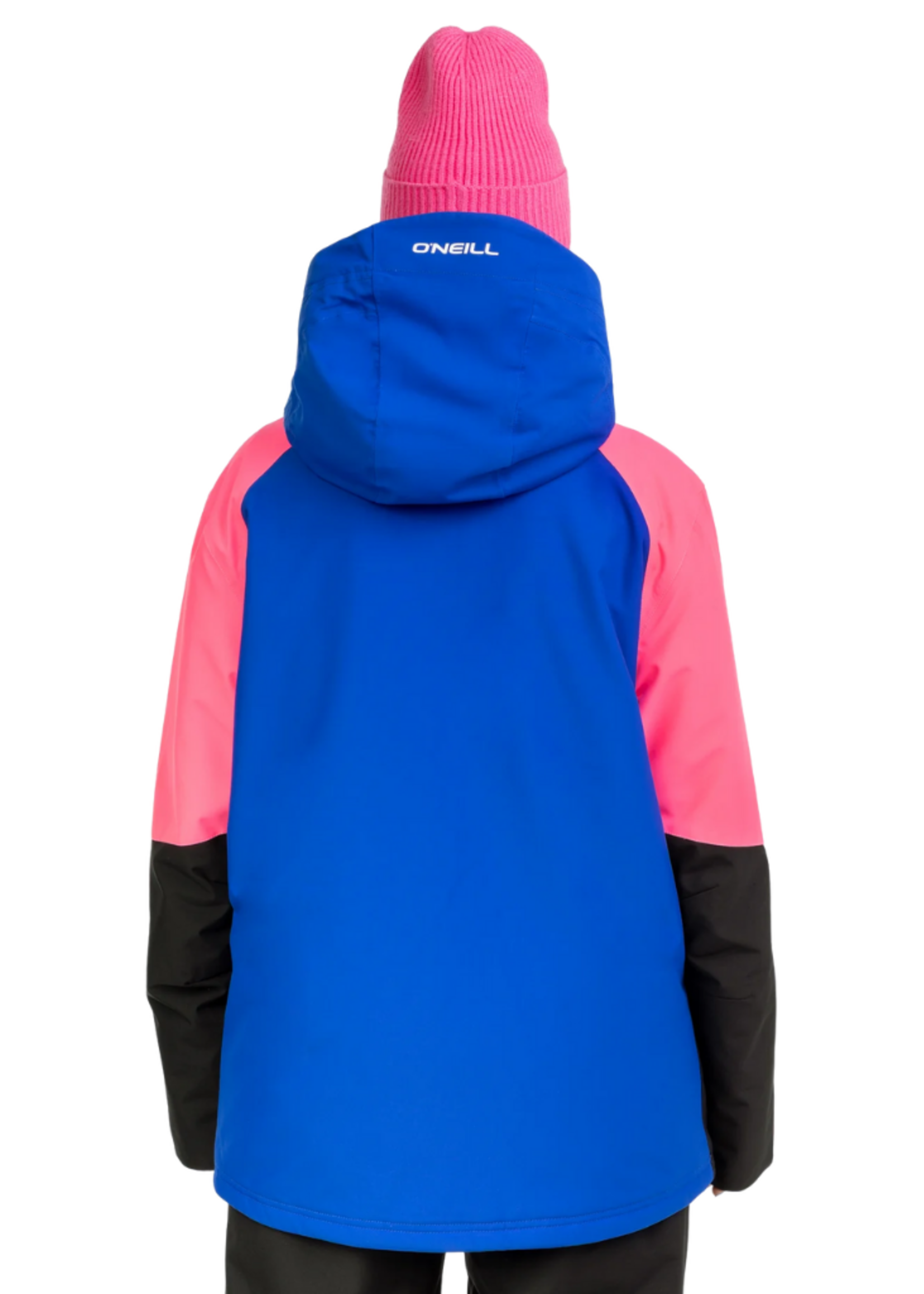 O'Neill Women's FWC Play Asymmetric Snow Jacket | Active Blue Colour Block