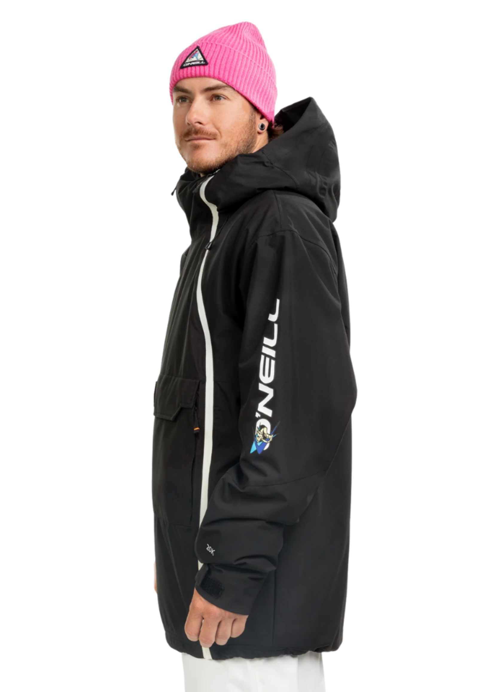 O'Neill Men's FWC Play Asymmetric Snow Jacket | Blackout