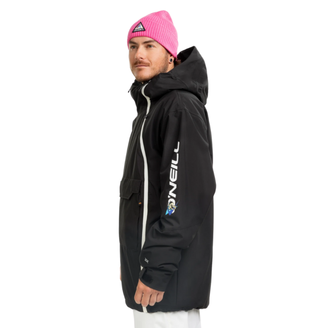 O'Neill Men's FWC Play Asymmetric Snow Jacket | Blackout