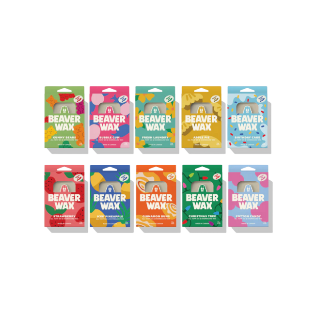 Beaver wax Snowboard and Ski Scented Wax - All Temp