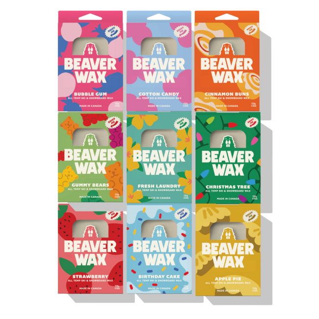 Beaver wax Snowboard and Ski Scented Wax - All Temp