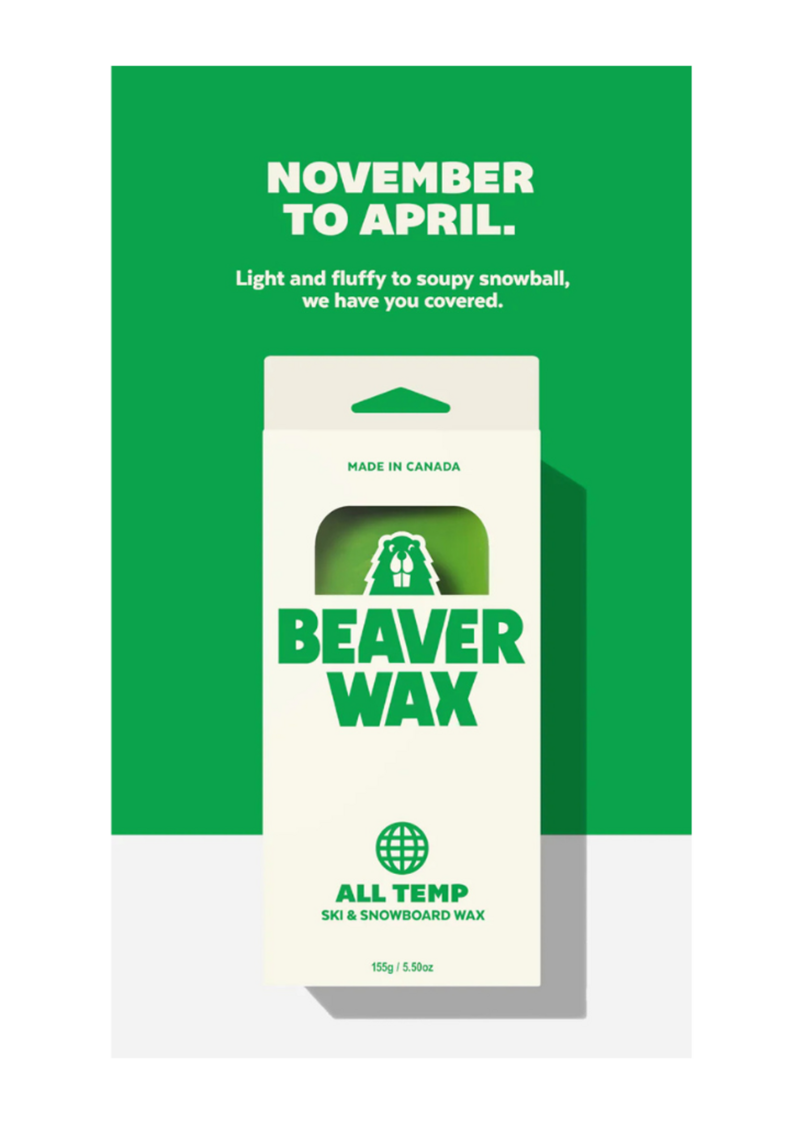 Beaver wax All Temp Ski & Snowboard Wax