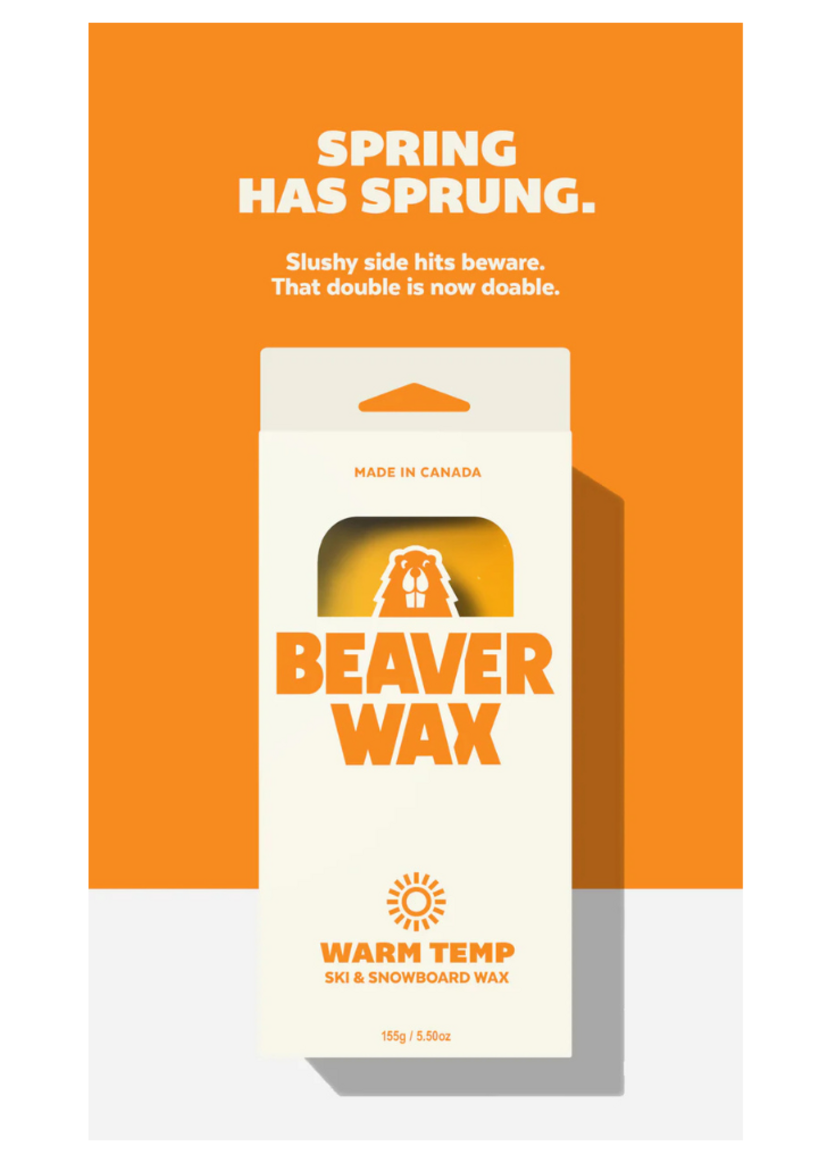 Beaver wax Warm Temp Ski & Snowboard Wax