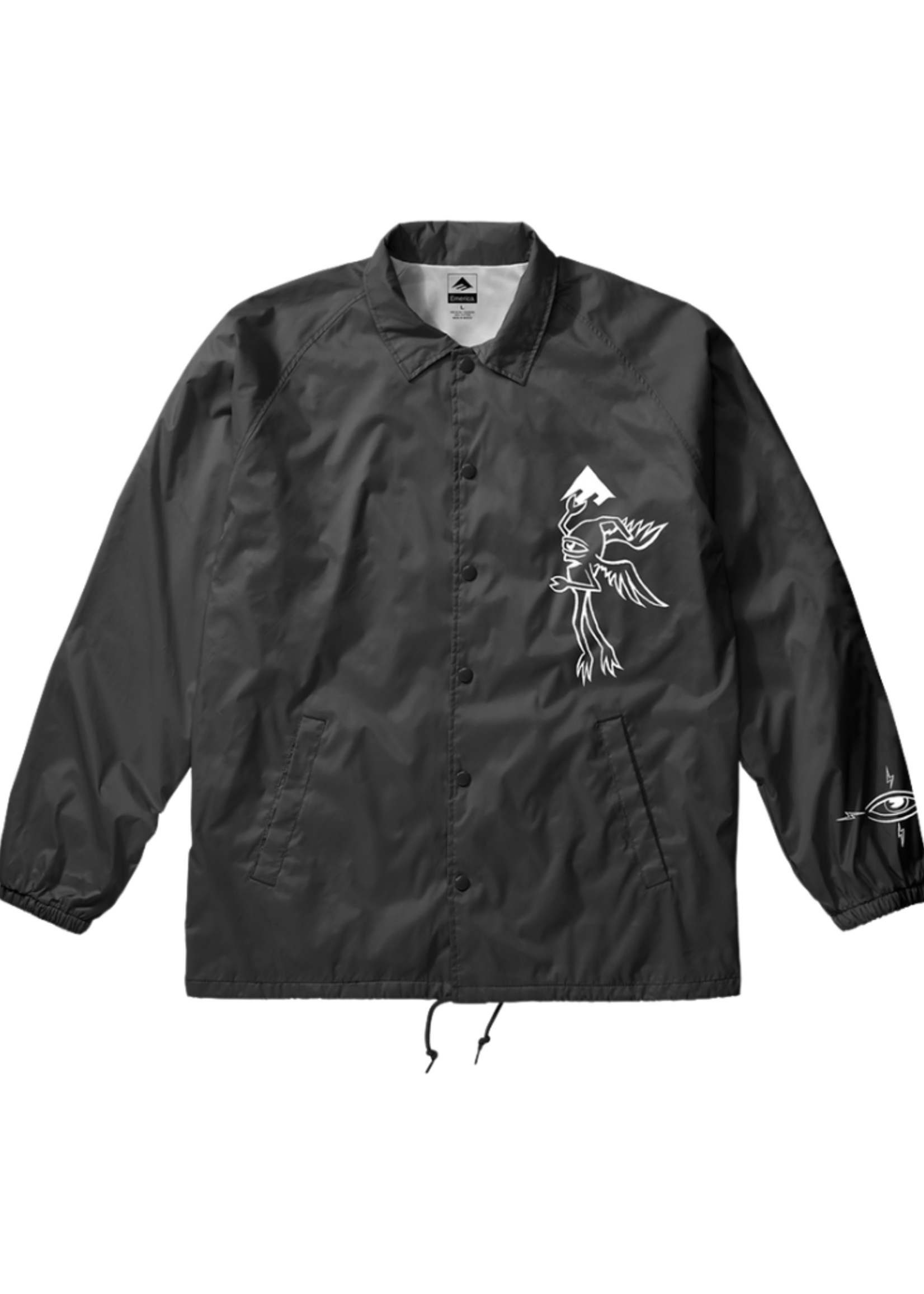 Emerica X Toy Machine Men's Coaches Jacket | Black