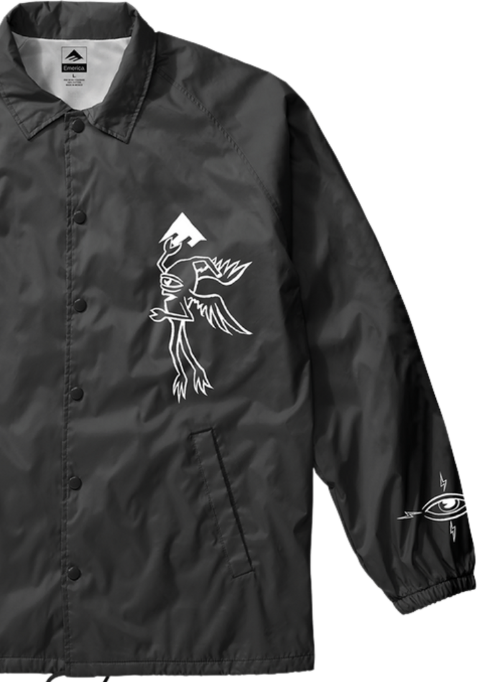 Emerica X Toy Machine Men's Coaches Jacket | Black