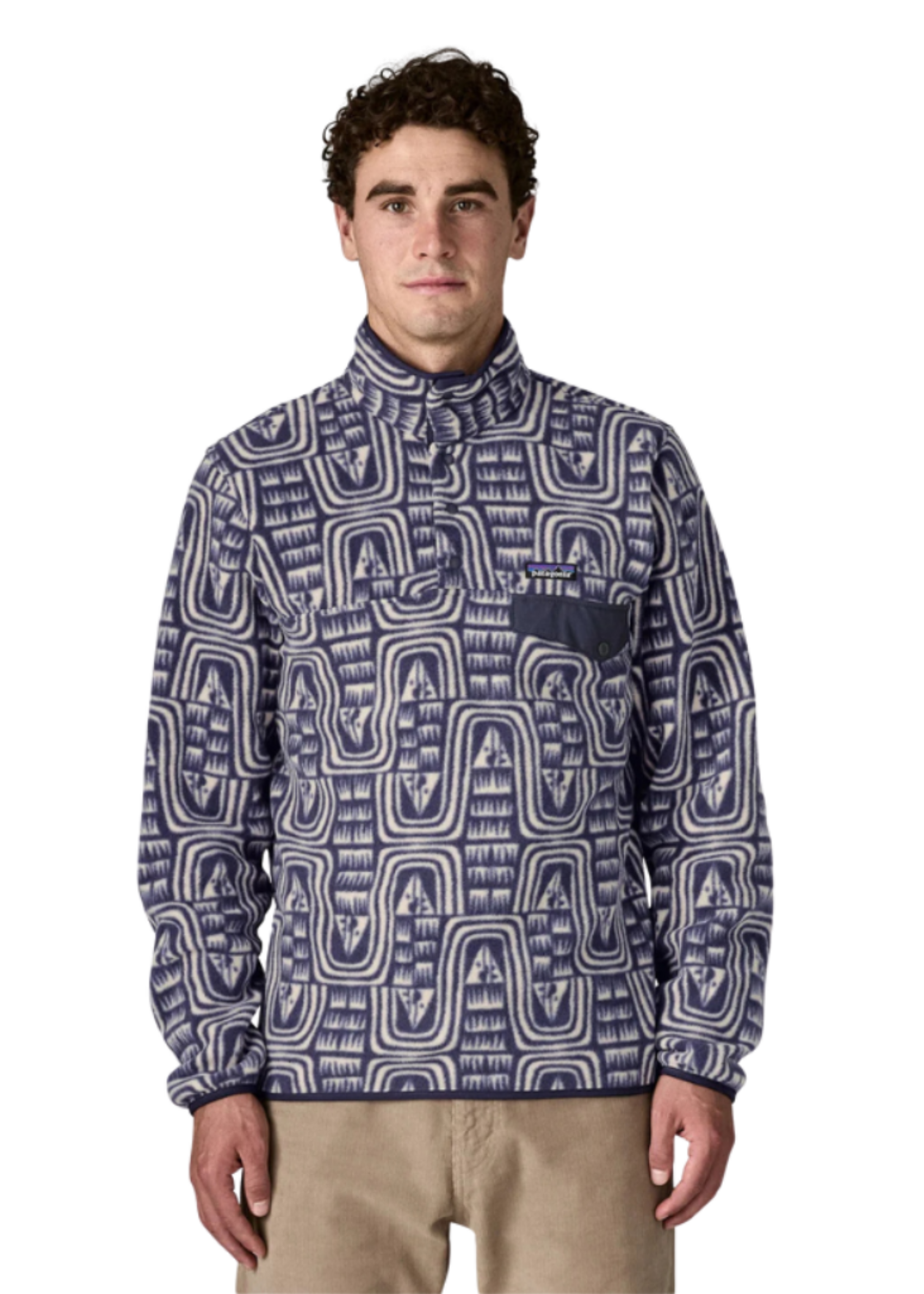 Patagonia M's Lightweight Synchilla Snap-T Fleece Pullover | Sunken Blue