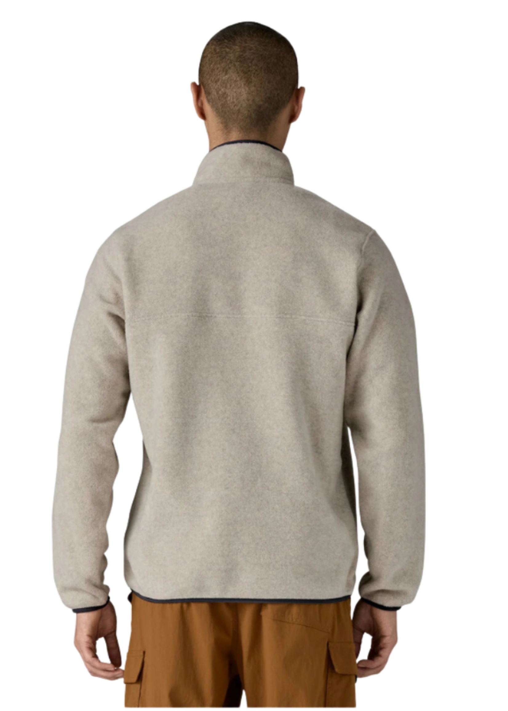 Patagonia M's Lightweight Synchilla Snap-T Fleece Pullover | Oatmeal Heather / Smolder Blue