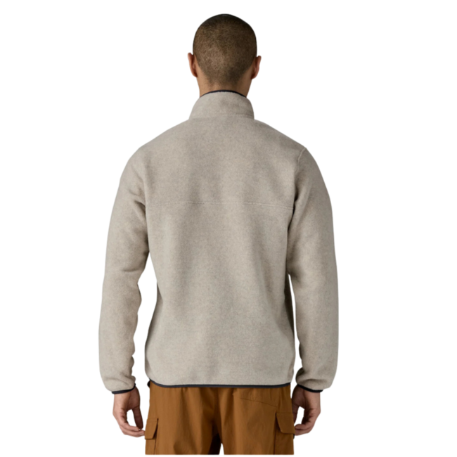 Patagonia M's Lightweight Synchilla Snap-T Fleece Pullover | Oatmeal Heather / Smolder Blue