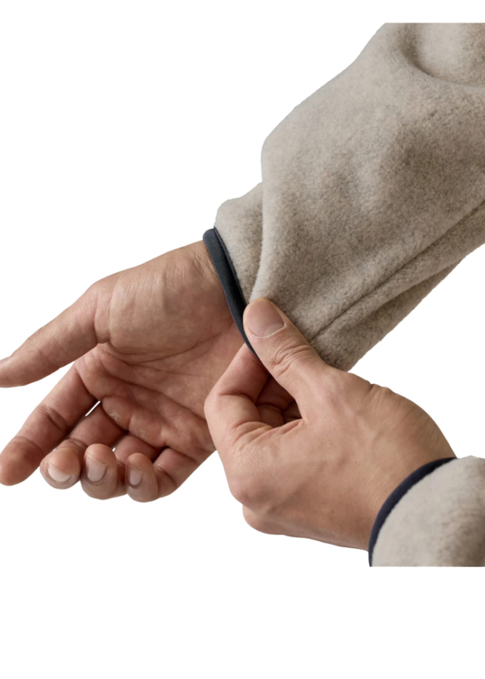 Patagonia M's Lightweight Synchilla Snap-T Fleece Pullover | Oatmeal Heather / Smolder Blue