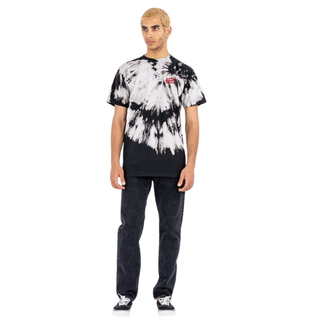 Etnies Joslin Wash Short Sleeve T-Shirt | Black / Tan Tie Dye