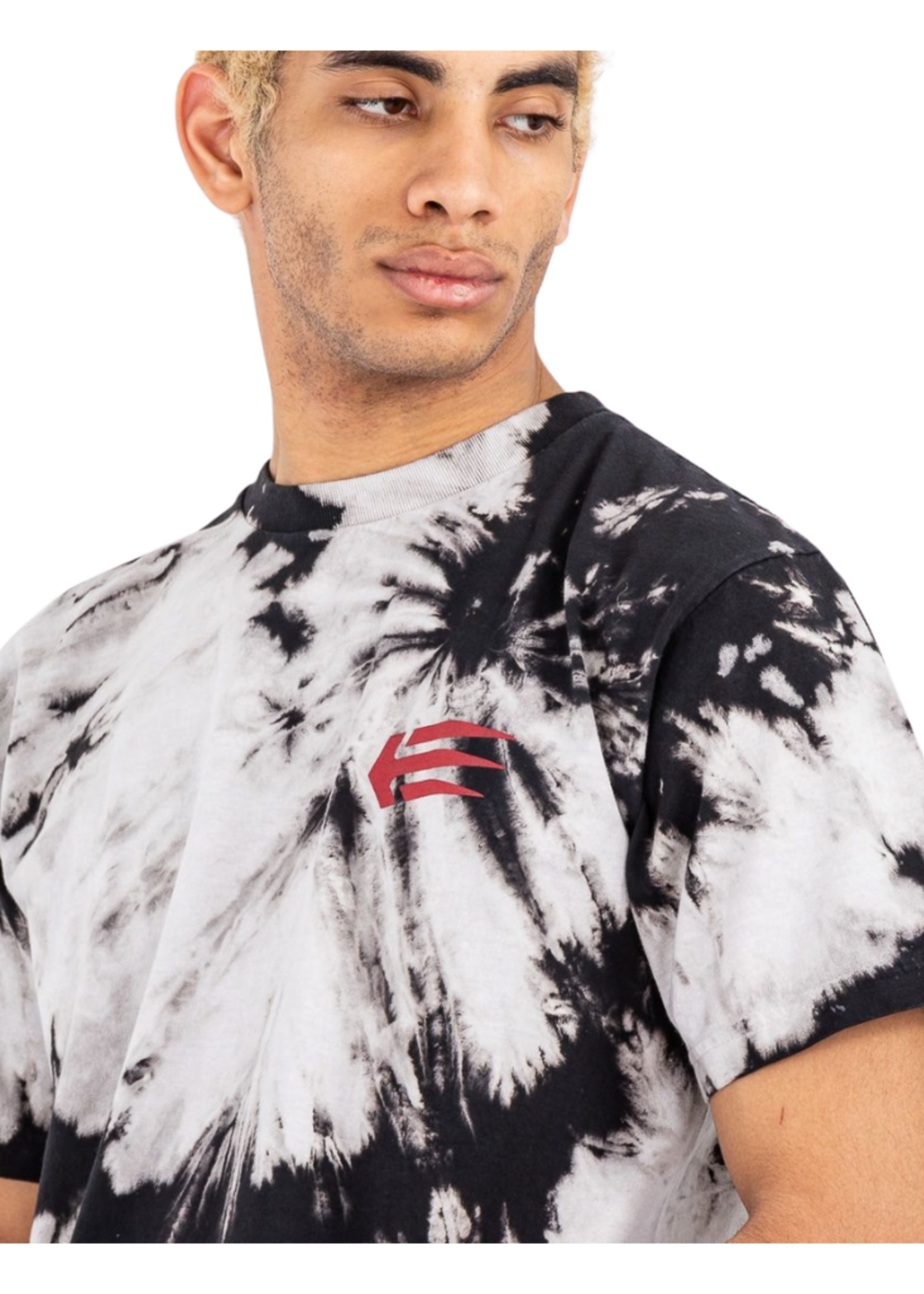 Etnies Joslin Wash Short Sleeve T-Shirt | Black / Tan Tie Dye