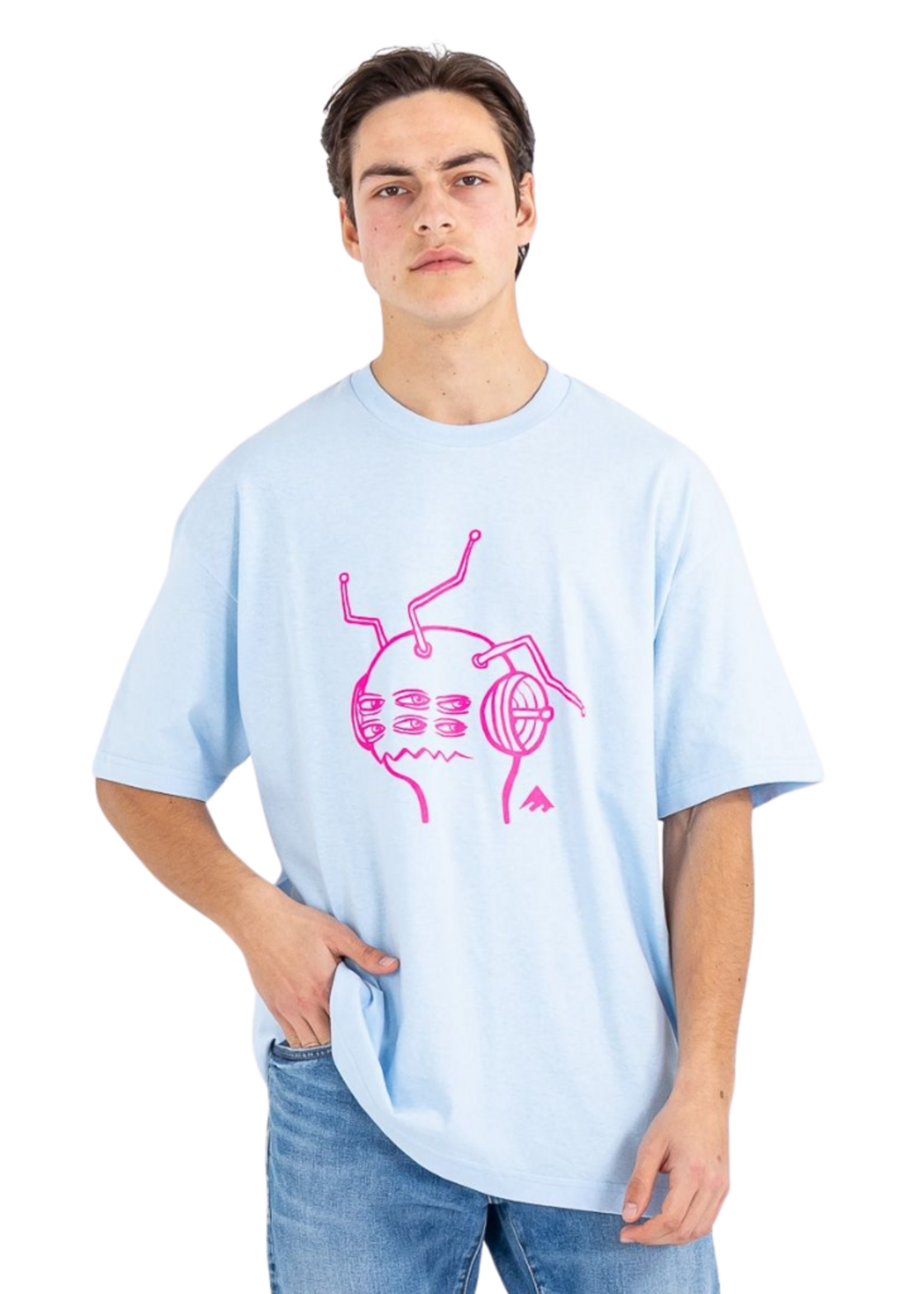 Emerica X Toy Machine Antenna  Men's T-Shirt Blue