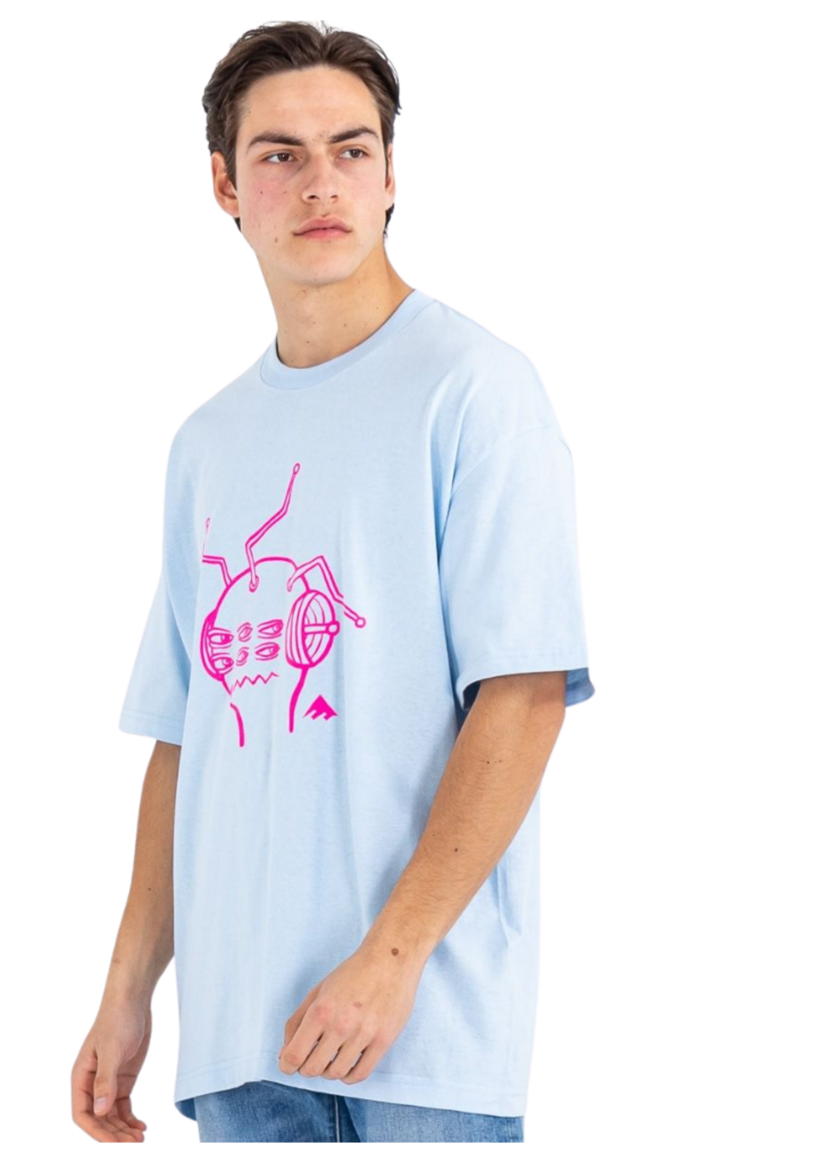 Emerica X Toy Machine Antenna  Men's T-Shirt Blue