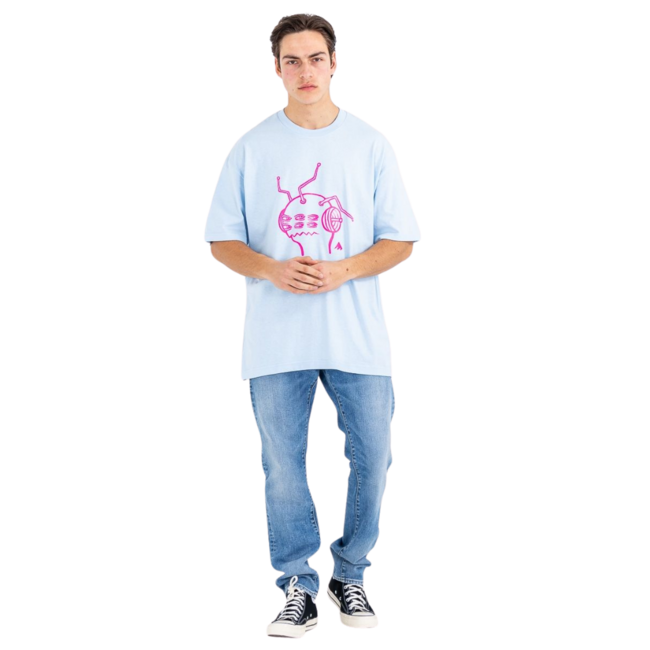 Emerica X Toy Machine Antenna  Men's T-Shirt Blue